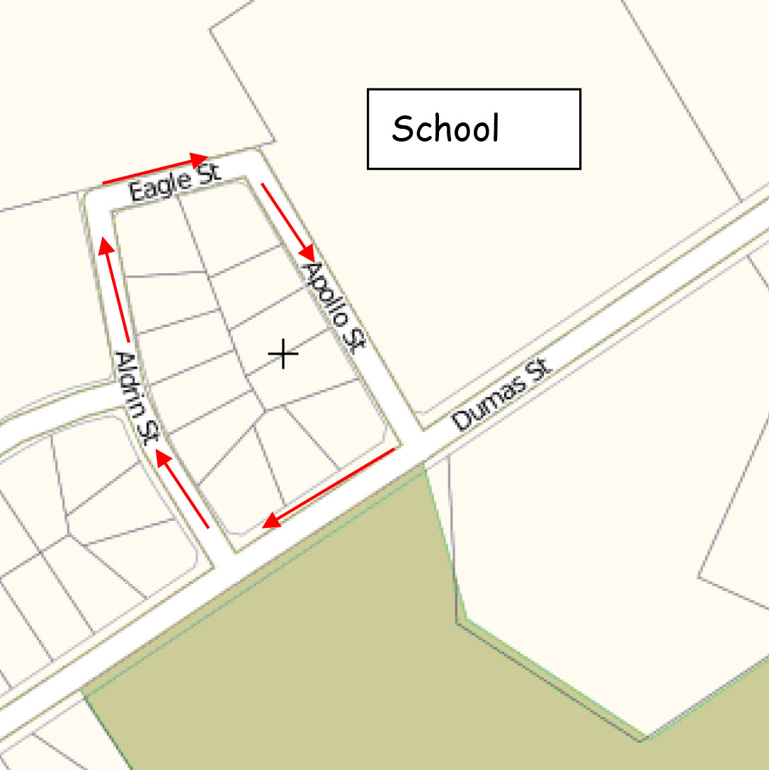 Kiss and Go Zone Map